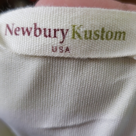 Newbury Kustom Yellow and White Womens Dress, Sz M - Picture 6 of 7